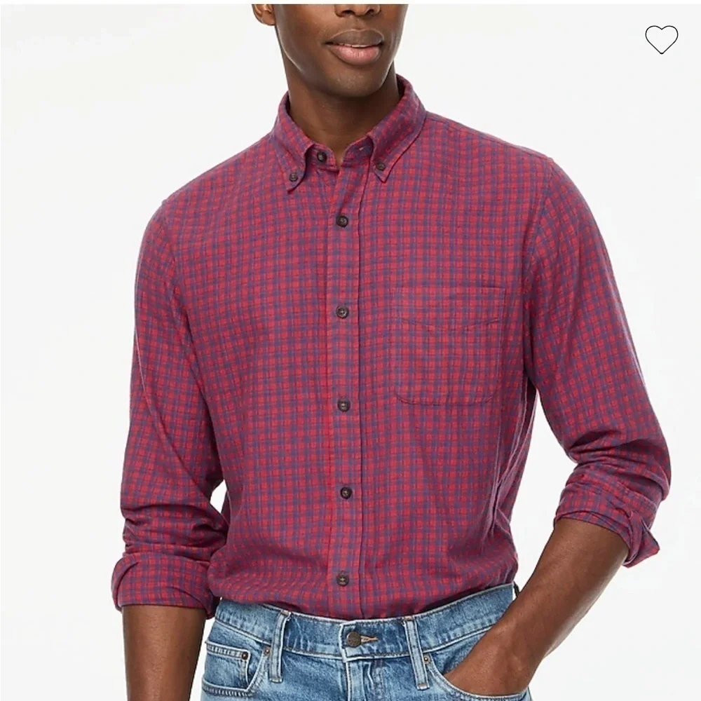 J crew Brushed twill shirt